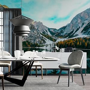 Office or Store Wallpaper Decor - Nature