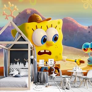 Kids Room Wallpaper Decor - Spongebob