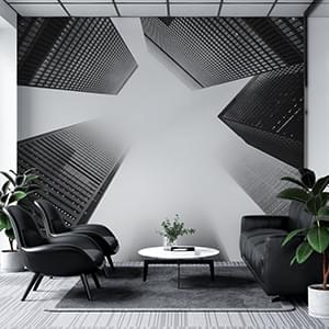 Office or Store Wallpaper Decor - City