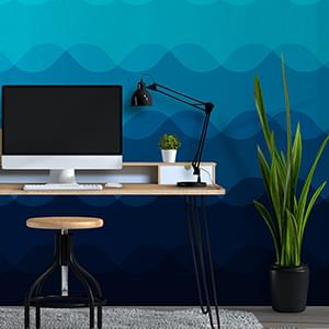 Office or Store Wallpaper Decor - Gradient