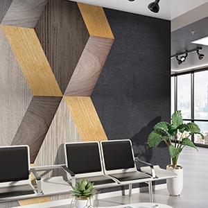 Office or Store Wallpaper Decor - Textured