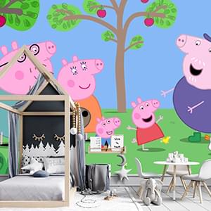 Kids Room Wallpaper Decor - Peppa Pig