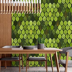 Office or Store Wallpaper Decor - Floral